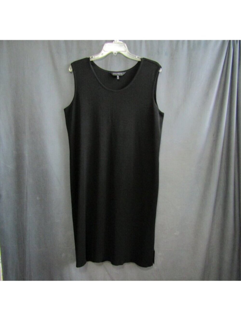 Ming Wang Black White Abstract Stripe Knit Jacket Tank Dress Set Size XL Classic - Picture 3 of 16